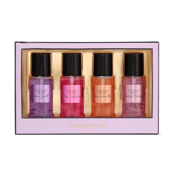 Victoria's Secret Kit 4 Fragrâncias Body Splash 75ml Love Spell + Pure Seduction + Bare Vanilla + Velvet Petals