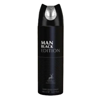 Spray Corporal Perfumado Man Black Edition 200ml - Alhambra