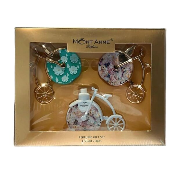 KIT 3 PERFUMES MONT ANNE GIFT SET KIT C/3 DE 25ML