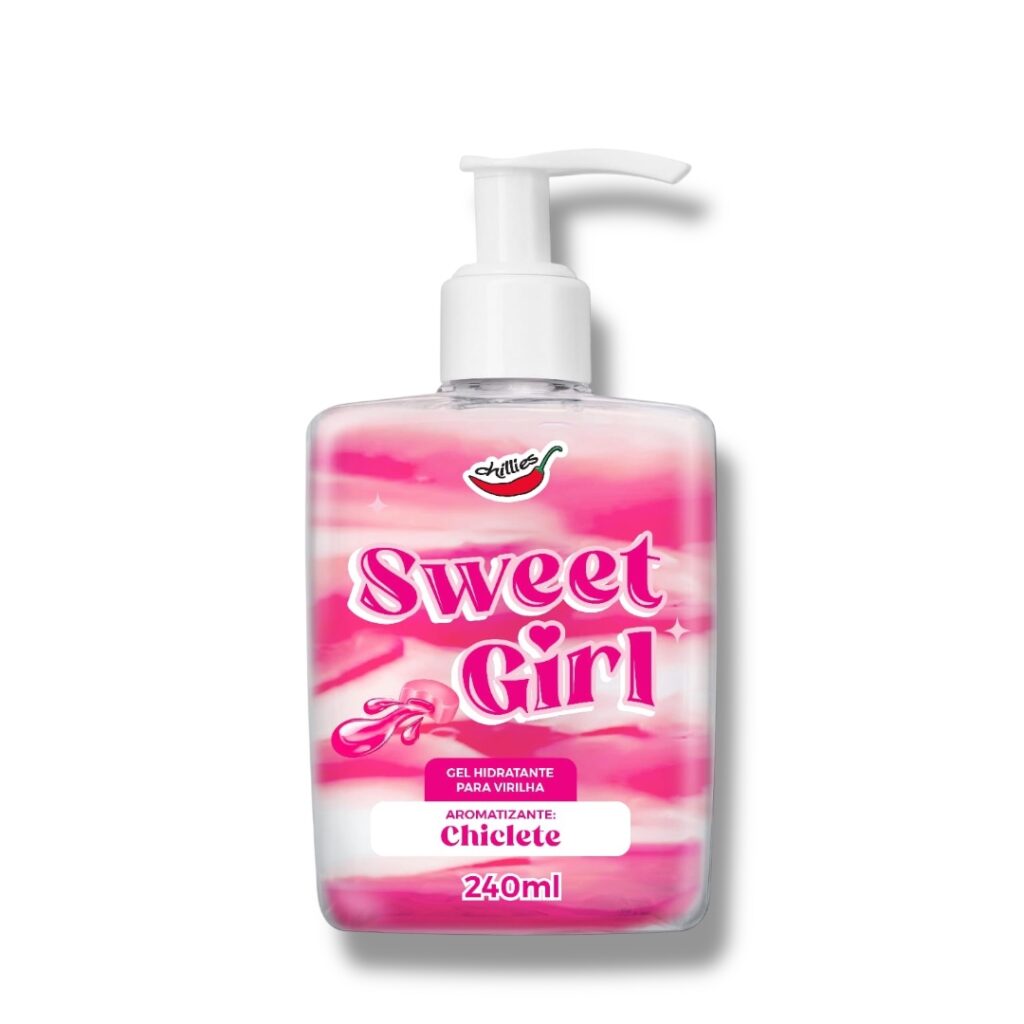 Sweet Girl Gel Aromatizante Chiclete Hidratante Virilha e Corpo Chillies 250ml