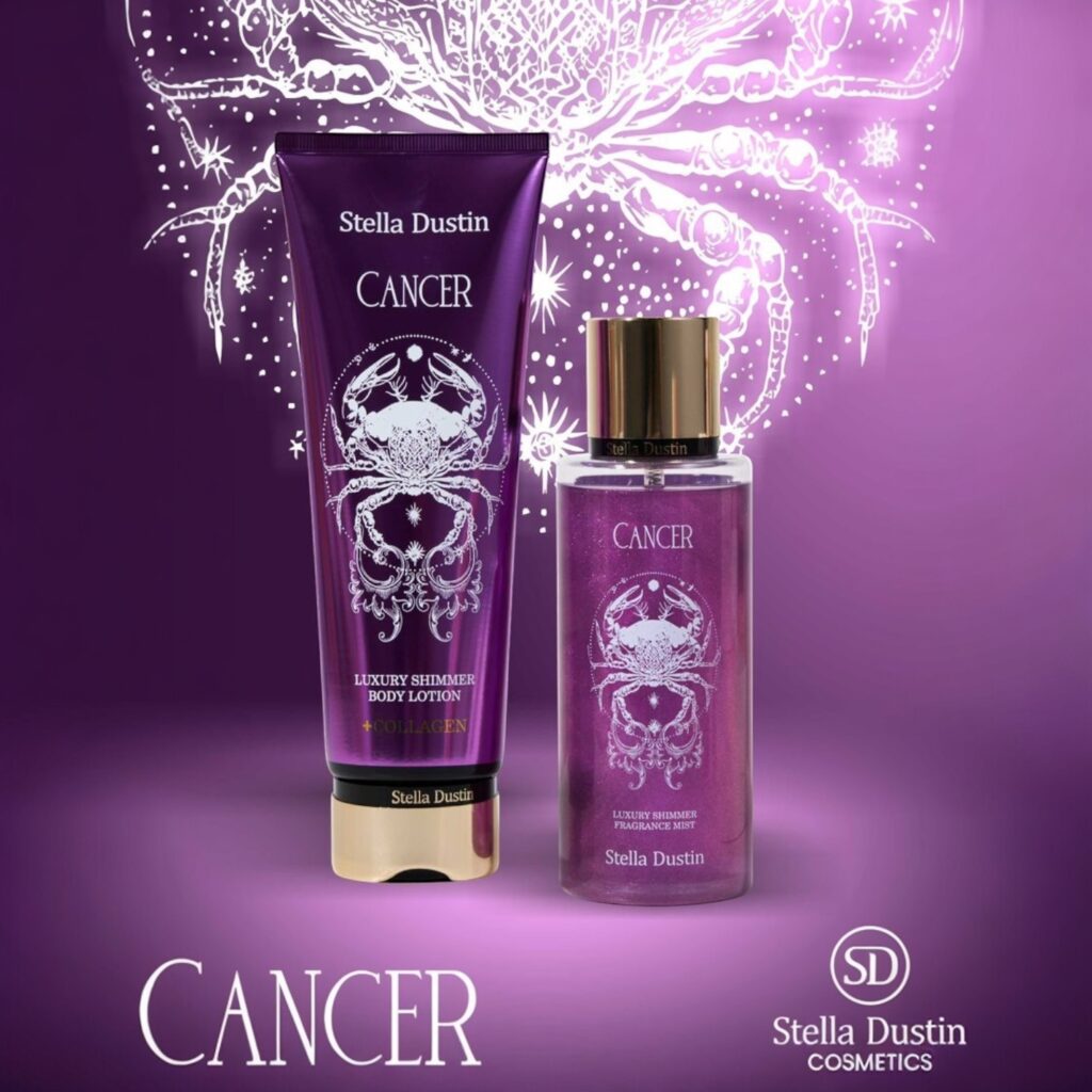 Kit Cancer Body Splash Shimmer 250 ml + Creme Hidratante Shimmer 236ml Stella Dustin
